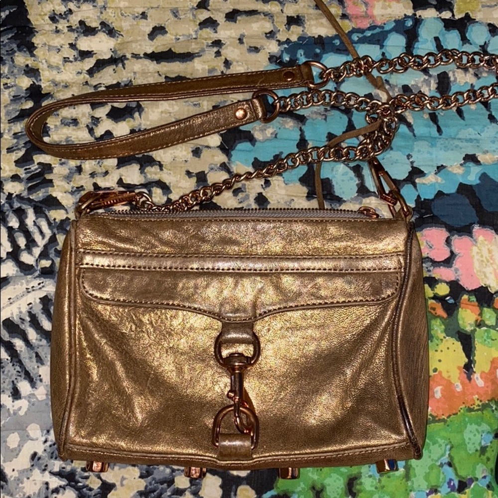 Gold Rebecca Minkoff Crossbody